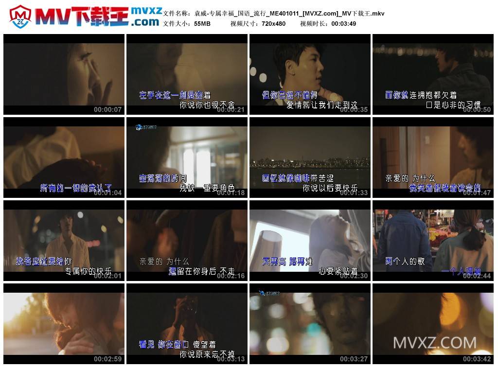 袁威-专属幸福_国语_流行_ME401011